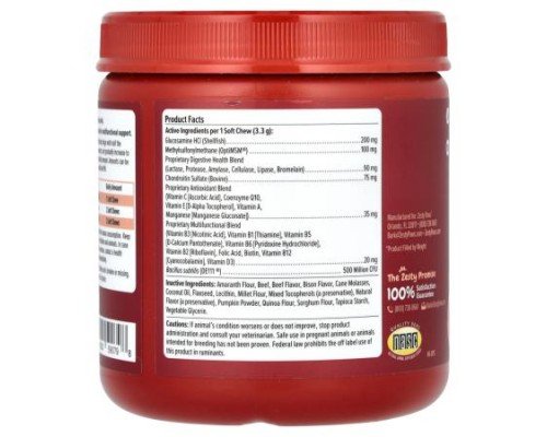 Zesty Paws, Ancient Elements, 8-in-1 Bites, For Dogs, All Ages, Bison, 90 Soft Chews, 10.4 oz (297 g)
