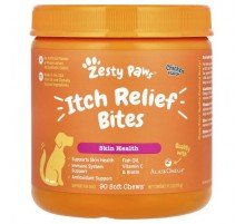 Zesty Paws, Itch Relief Bites, For Dogs, All Ages, Chicken, 90 Soft Chews, 11.1 oz (315 g)