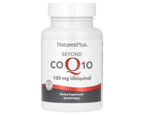 NaturesPlus, Beyond CoQ10 Ubiquinol, 100 mg, 30 Softgels