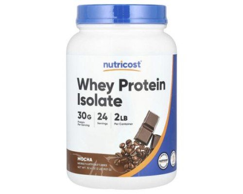 Nutricost, Whey Protein Isolate, Mocha, 2 lb (907 g)