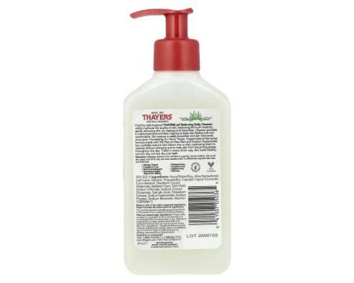 Thayers, pH Balancing Daily Cleanser, Fragrance Free, 8 fl oz (237 ml)