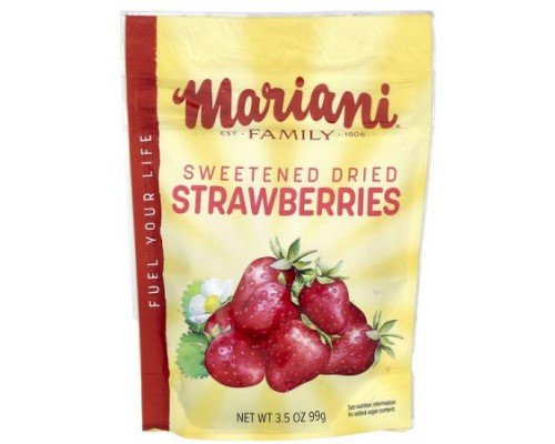 Mariani, Sweetened Dried Strawberries, 3.5 oz (99 g)