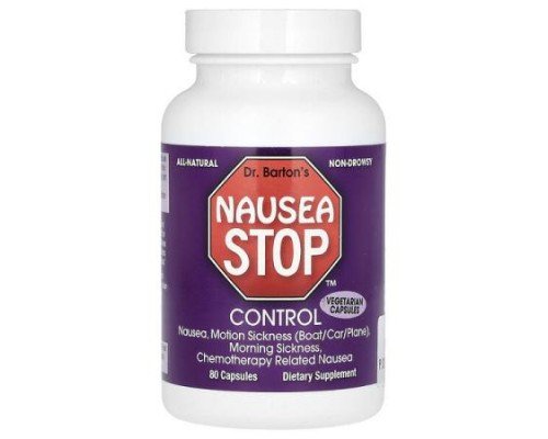 Dr. Barton's, Nausea Stop Control, 80 Capsules