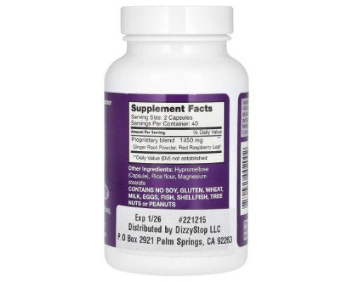Dr. Barton's, Nausea Stop Control, 80 Capsules