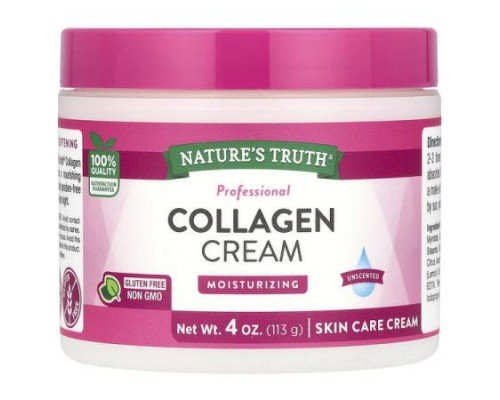 Nature's Truth, Professional  Collagen Cream, Unscented, 4 oz (113 g)