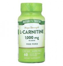 Nature's Truth, L-Carnitine, Mega Strength, 60 Quick Release Capsules (500 mg per Capsule)