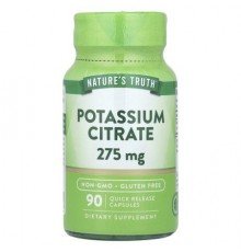 Nature's Truth, Potassium Citrate , 275 mg, 90 Quick Release Capsules
