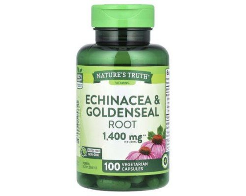 Nature's Truth, Echinacea & Goldenseal Root, 100 Vegetarian Capsules