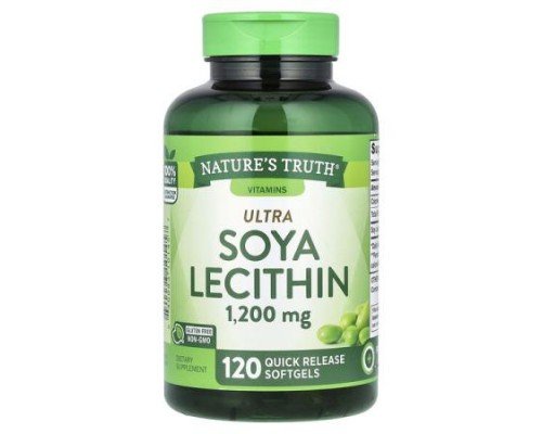 Nature's Truth, Ultra Soya Lecithin, 1,200  mg, 120 Quick Release Softgels