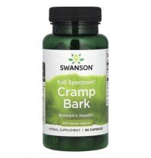 Swanson, Full Spectrum Cramp Bark, 500 mg, 60 Capsules