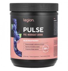 Legion Athletics, Pulse, Pre-Workout Drink, Blue Raspberry , 1.06 lbs (480 g)