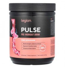 Legion Athletics, Pulse, Pre-Workout Drink, Pink Lemonade, 1.07 lbs (484 g)
