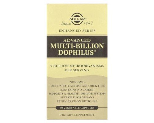 Solgar, Advanced Multi-Billion Dophilus®, 60 Vegetable Capsules