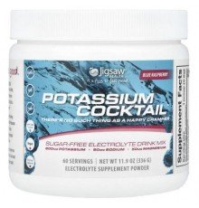 Jigsaw Health, Potassium Cocktail™, Sugar-Free Electrolyte Drink Mix, Blue Raspberry, 11.9 oz (336 g)