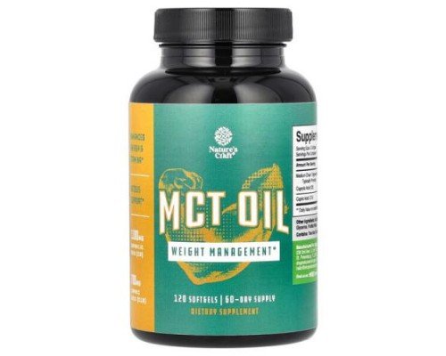 Nature's Craft, MCT Oil, 120 Softgels (1,000 mg per Softgel)