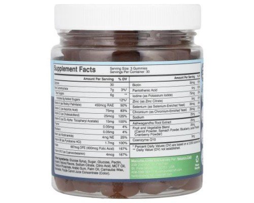 Nature's Craft, Men's Multivitamin Gummies, Lemon Pineapple, 90 Gummies