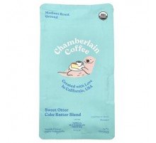 Chamberlain Coffee, Sweet Otter Cake Batter Blend, Ground, Medium Roast, 12 oz (340 g)
