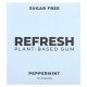 Refresh Gum, Plant-Based Gum, Peppermint, 12 Pieces