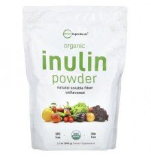 Micro Ingredients, Organic Inulin Powder, Unflavored, 2.2 lb (998 g)