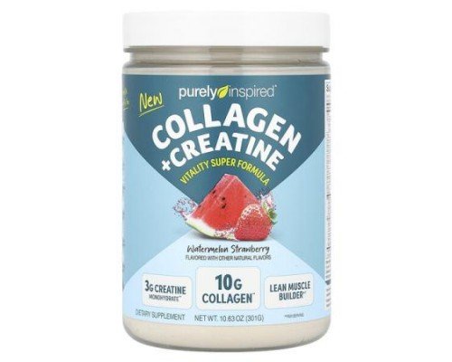 Purely Inspired, Collagen + Creatine, Watermelon Strawberry, 10.63 oz (301 g)