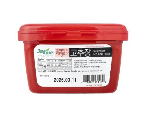 Jayone, Fermented Red Chili Paste, 1.1 lbs (500 g)