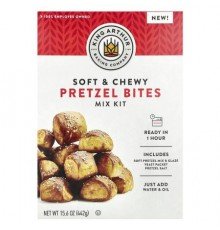 King Arthur Baking Company, Soft & Chewy Pretzel Bites Mix Kit, 15.6 oz (442 g)