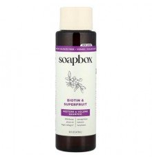Soapbox, Restore & Volume Shampoo, Biotin & Superfruit, 16 fl oz (473 ml)