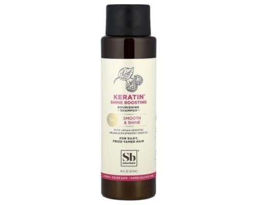 Soapbox, Nourishing Shampoo, Keratin Shine Boosting, For Silky, Frizz-Tamed Hair, 16 fl oz (473 ml)