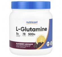 Nutricost, L-Glutamine, Blackberry Lemonade, 17.9 oz (500 g)