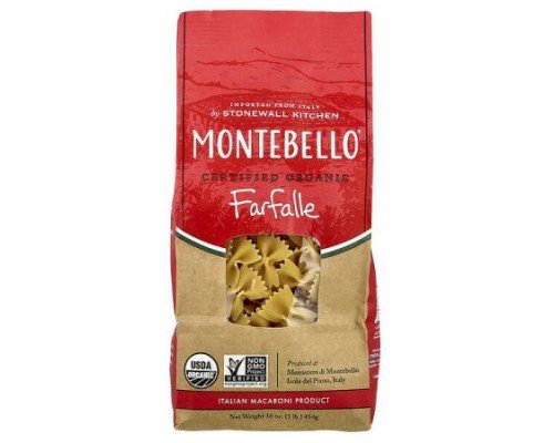 Montebello, Organic Farfalle, 16 oz (454 g)