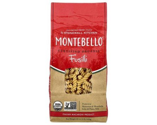 Montebello, Organic Fusilli, 16 oz (454 g)
