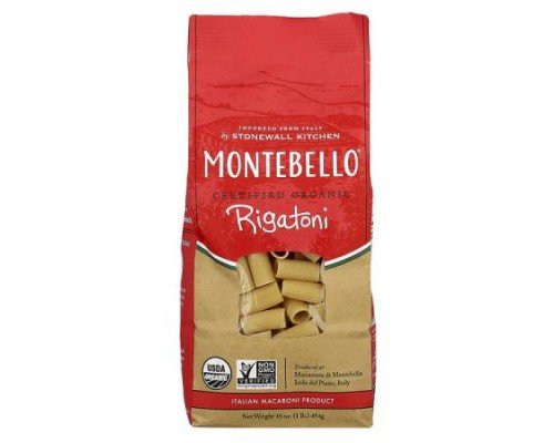 Montebello, Organic Rigatoni, 16 oz (454 g)