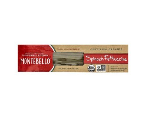 Montebello, Organic Spinach Fettuccine, 12 oz (340 g)