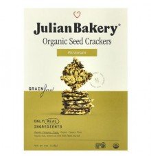 Julian Bakery, Organic Seed Crackers, Parmesan, 4 oz (113 g)
