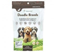 NaturVet, Doodle Breeds, For Dogs, Hickory Smoked Bacon, 50 Soft Chews, 8.8 oz (250 g)