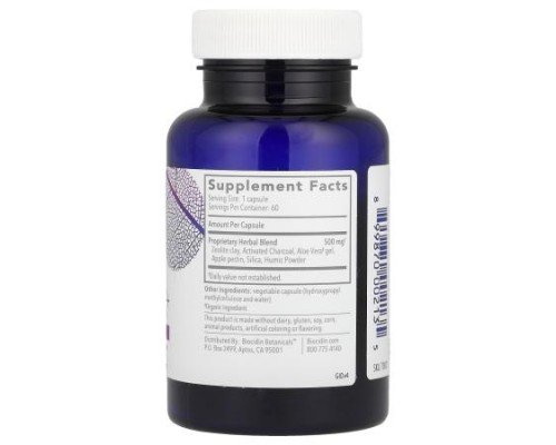 Biocidin Botanicals, G.I. Detox™ +, Zeolite, Charcoal & Herbal Formula, 60 Capsules