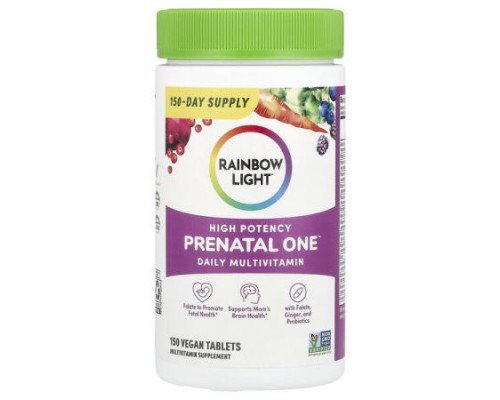 Rainbow Light, Prenatal One™ Daily Multivitamin, High Potency, 150 Vegan Tablets