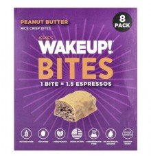 Jesse's WAKEUP!, Rice Crisp Bites, Peanut Butter , 8 Pack, 0.53 oz (15 g) Each