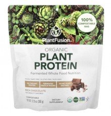PlantFusion, Organic Plant Protein, Rich Chocolate, 12.9 oz (366 g)