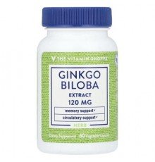 The Vitamin Shoppe, Ginkgo Biloba Extract, 120 mg , 60 Vegetable Capsules