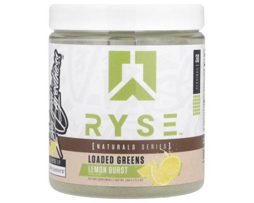 RYSE, Natural Series, Loaded Greens, Lemon Burst, 10.4 oz (294 g)