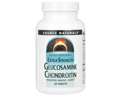 Source Naturals, Glucosamine Chondroitin, Extra Strength, 60 Tablets