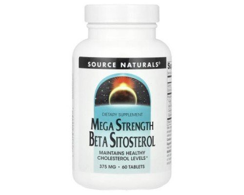 Source Naturals, Mega Strength Beta Sitosterol, 60 Tablets