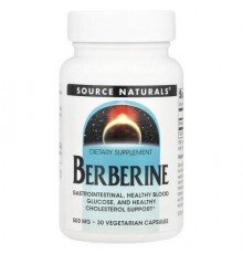 Source Naturals, Berberine, 500 mg , 30 Vegetarian Capsules