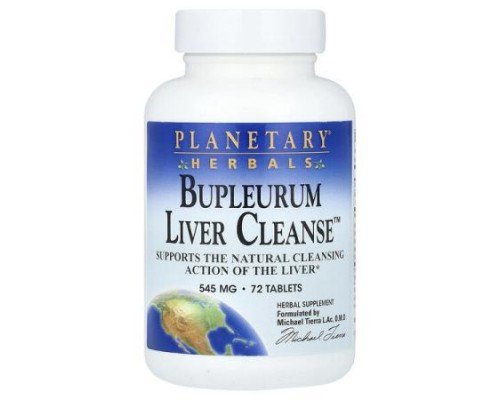 Planetary Herbals, Bupleurum Liver Cleanse™, 72 Tablets