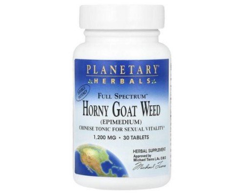 Planetary Herbals, Full Spectrum™ Horny Goat Weed, 30 Tablets