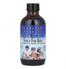 Planetary Herbals, Loquat Respiratory Syrup for Kids, 4 fl oz (118.28 ml)