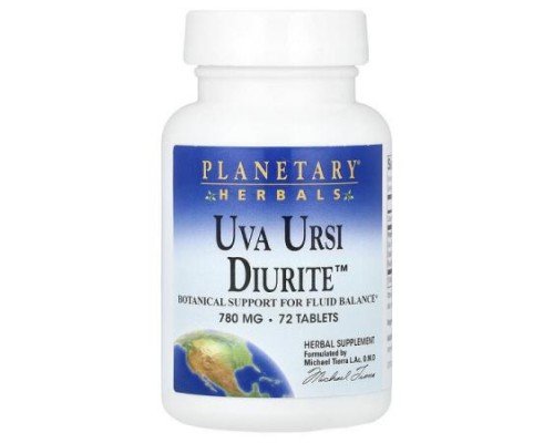 Planetary Herbals, Uva Ursi Diurite™, 72 Tablets