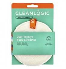 CleanLogic, Sustainable, Dual-Texture Body Exfoliator, 1 Count