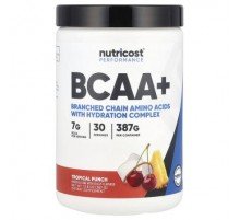 Nutricost, Performance, BCAA+, Tropical Punch, 13.8 oz (387 g)